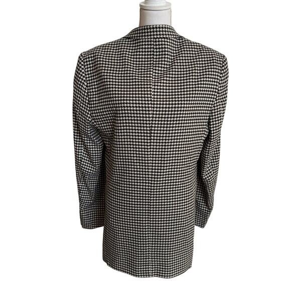 Alain Dupetit Blazer 2 Button Suit Coat Men 38L Black White Herringbone NWT - Picture 5 of 11